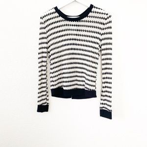 🆕 Lush Cream and Black Sweater